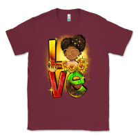 Burgundy Love Juneteenth Classic Tee - FaDigitalArtStudio