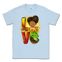 Dusty Blue Love Juneteenth Classic Tee - FaDigitalArtStudio
