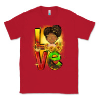 Red Love Juneteenth Classic Tee - FaDigitalArtStudio