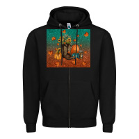 Black fall tumbler Zipper Hoodie - RanaPortraitStore