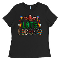 Black fiesta Ladies Tee - CowhideDigitalArt
