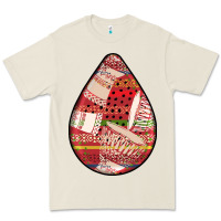 Bone african fabric pattern teardrop earrings 3 Premium Tee - BundleAndBundleShop