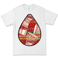 White african fabric pattern teardrop earrings 3 Premium Tee - BundleAndBundleShop