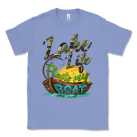 Colony Blue lake life floats my boat Classic Tee - BarkalooDesign