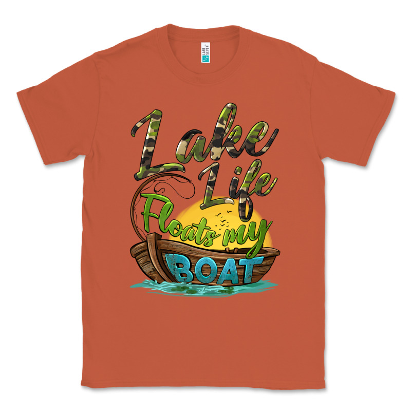 Lake Life Floats My Boat Classic Tee by BarkalooDesign | Teevron