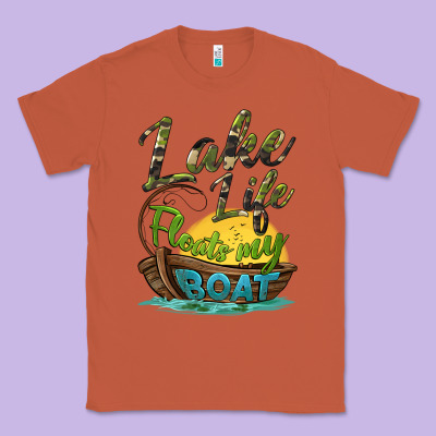 Lake Life Floats My Boat Classic Tee Designed By Barkaloodesign