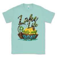 Seafoam lake life floats my boat Classic Tee - BarkalooDesign