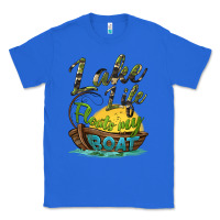 True Royal lake life floats my boat Classic Tee - BarkalooDesign