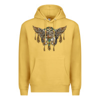 Antique Gold native dream catcher with owl Premium Hoodie - BarkalooDesign