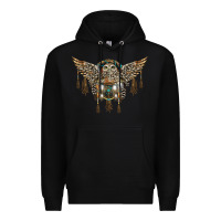 Black native dream catcher with owl Premium Hoodie - BarkalooDesign