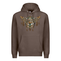 Coffee native dream catcher with owl Premium Hoodie - BarkalooDesign