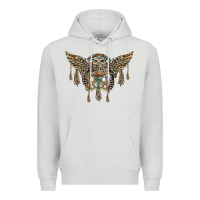 Dove Grey native dream catcher with owl Premium Hoodie - BarkalooDesign