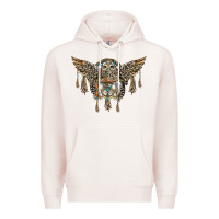 Pale Pink native dream catcher with owl Premium Hoodie - BarkalooDesign