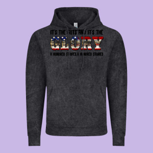Veteran Glory Vintage Hoodie Designed By Barkaloodesign