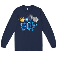 Navy Birthday Boy Balloon Long Sleeve Tee - Artiststas