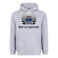 Heather Grey Best Cat Dad Ever Heavyweight Hoodie - Bettercallsaul