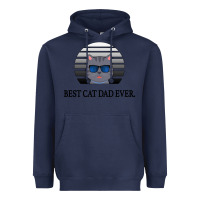 Navy Best Cat Dad Ever Heavyweight Hoodie - Bettercallsaul