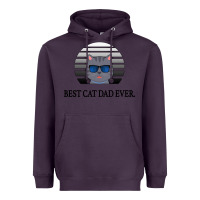 Plum Best Cat Dad Ever Heavyweight Hoodie - Bettercallsaul