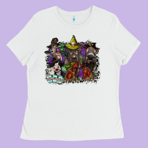 Animal Halloween Ladies Tee Designed By Sublimationcraftshop