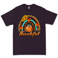 Plum thankful pumpkin rainbow Premium Tee - BundleAndBundleShop