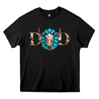 Black western dad with gemstone and skull Heavy Core Tee - RanaPortraitStore