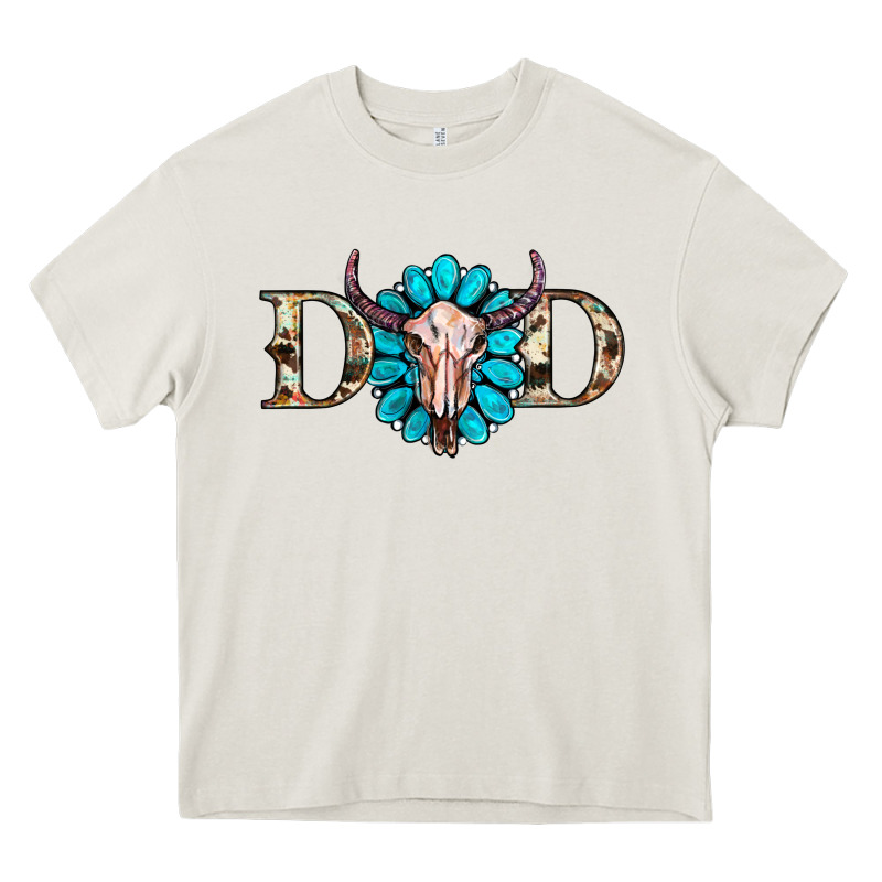 Western Dad With Gemstone And Skull Heavy Core Tee by RanaPortraitStore | Teevron