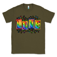 Army Green Love pride Classic Tee - FaDigitalArtStudio