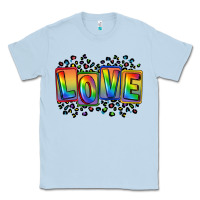 Dusty Blue Love pride Classic Tee - FaDigitalArtStudio