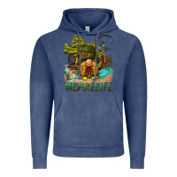 Vintage Denim lake life gnome Vintage Hoodie - BarkalooDesign