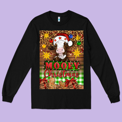 Mooey Christmas Air Freshener Long Sleeve Tee Designed By Artiststas
