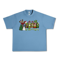 Pebble Blue jesus İs the reason Urban Heavy Tee - CowhideDigitalArt