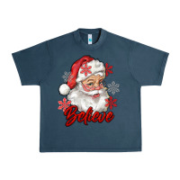 Midnight Navy santa believe Urban Heavy Tee - RanaPortraitStore