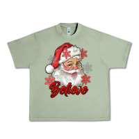 Oil Green santa believe Urban Heavy Tee - RanaPortraitStore