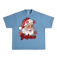 Pebble Blue santa believe Urban Heavy Tee - RanaPortraitStore