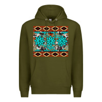 Army Green gemstone tumbler Premium Hoodie - BarkalooDesign