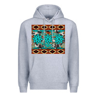 Heather Grey gemstone tumbler Premium Hoodie - BarkalooDesign