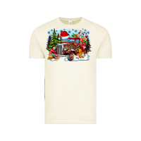 Vintage Arctic Christmas truck Vintage Tee - CowhideDigitalArt