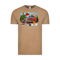 Vintage Coffee Christmas truck Vintage Tee - CowhideDigitalArt