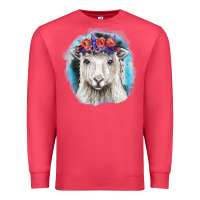 Cardinal Sunflower Sheep With Background Premium Sweatshirt - RanaPortraitStore