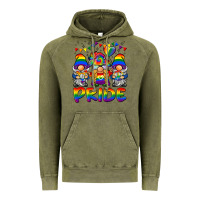 Vintage Olive pride gnome Vintage Hoodie - BarkalooDesign