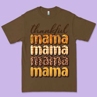 Thankful Mama Premium Tee Designed By Bundleandbundleshop