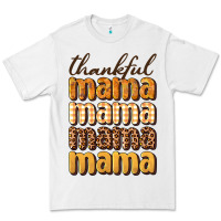White thankful mama Premium Tee - BundleAndBundleShop