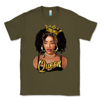 Army Green black queen Classic Tee - FaDigitalArtStudio