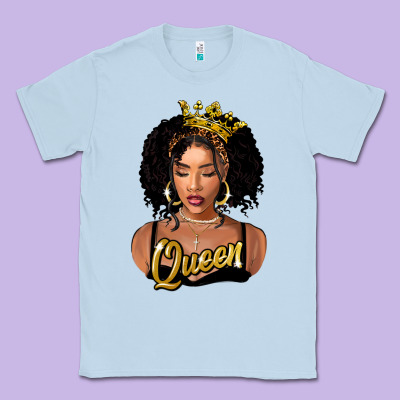 Black Queen Classic Tee Designed By Fadigitalartstudio