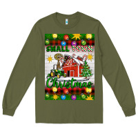 Army Green Small Town Christmas Long Sleeve Tee - Artiststas