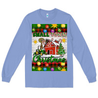 Colony Blue Small Town Christmas Long Sleeve Tee - Artiststas
