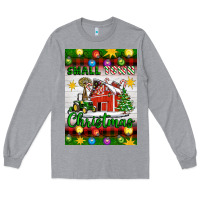 Heather Grey Small Town Christmas Long Sleeve Tee - Artiststas