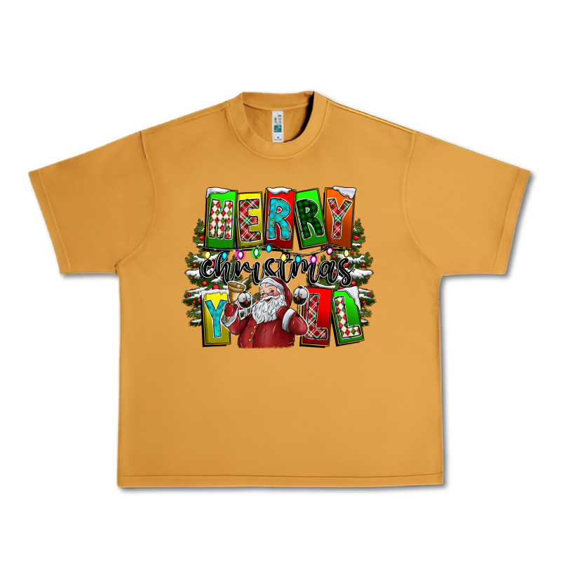Merry Christmas Yall Urban Heavy Tee by CowhideDigitalArt | Teevron