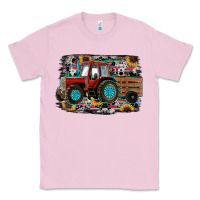 Bubblegum Pink western tracktor Classic Tee - RanaPortraitStore