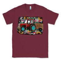 Burgundy western tracktor Classic Tee - RanaPortraitStore